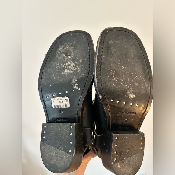 Balenciaga Santiago Distressed Leather Ankle Boots/Mules 37 EU/ 7 US - Picture 4 of 7